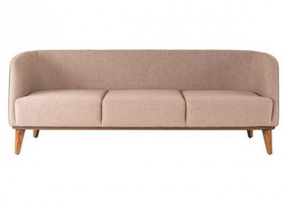 Beiges Sofa Stilvoller 2-Sitzer Moderne Wohnzimmer Couch Polster Sofas
